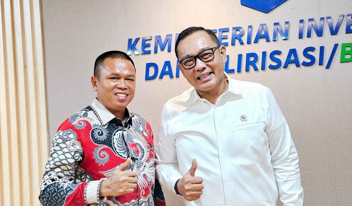 Ketum HIPKI, Ady Indra Pawennari dengan Wamen Investasi dan Hilirisasi/BKPM, Todotua Pasaribu di Jakarta, Senin (3/2/2025).