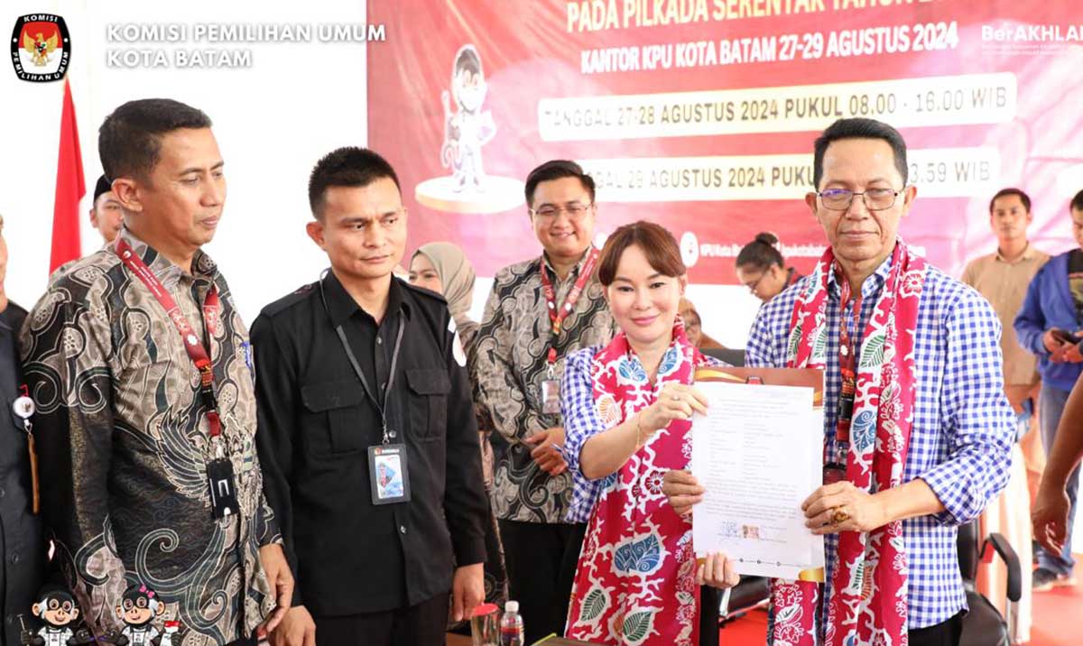 Pasangan Wali Kota dan Wakil Walikota Batam Terpilih, Amsakar Achmad dan Li Claudia Chandra