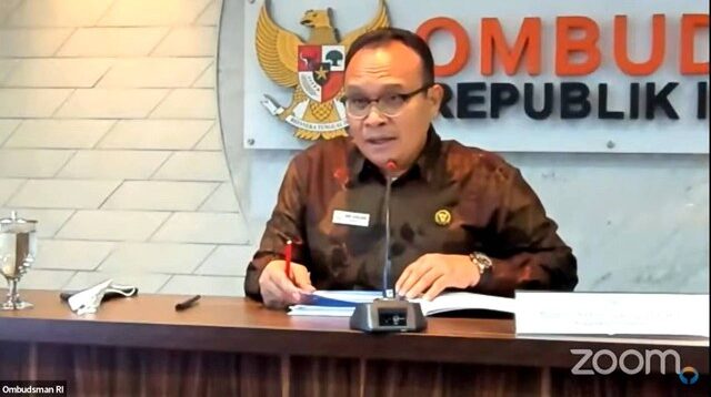 Pimpinan Ombudsman RI Robert Na Endi Jaweng