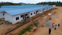 Rumah relokasi warga Tanjung Sauh, Kecamatan Nongsa, Kota Batam