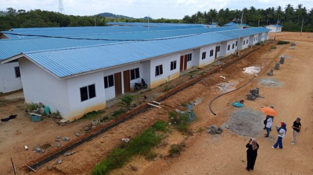Rumah relokasi warga Tanjung Sauh, Kecamatan Nongsa, Kota Batam
