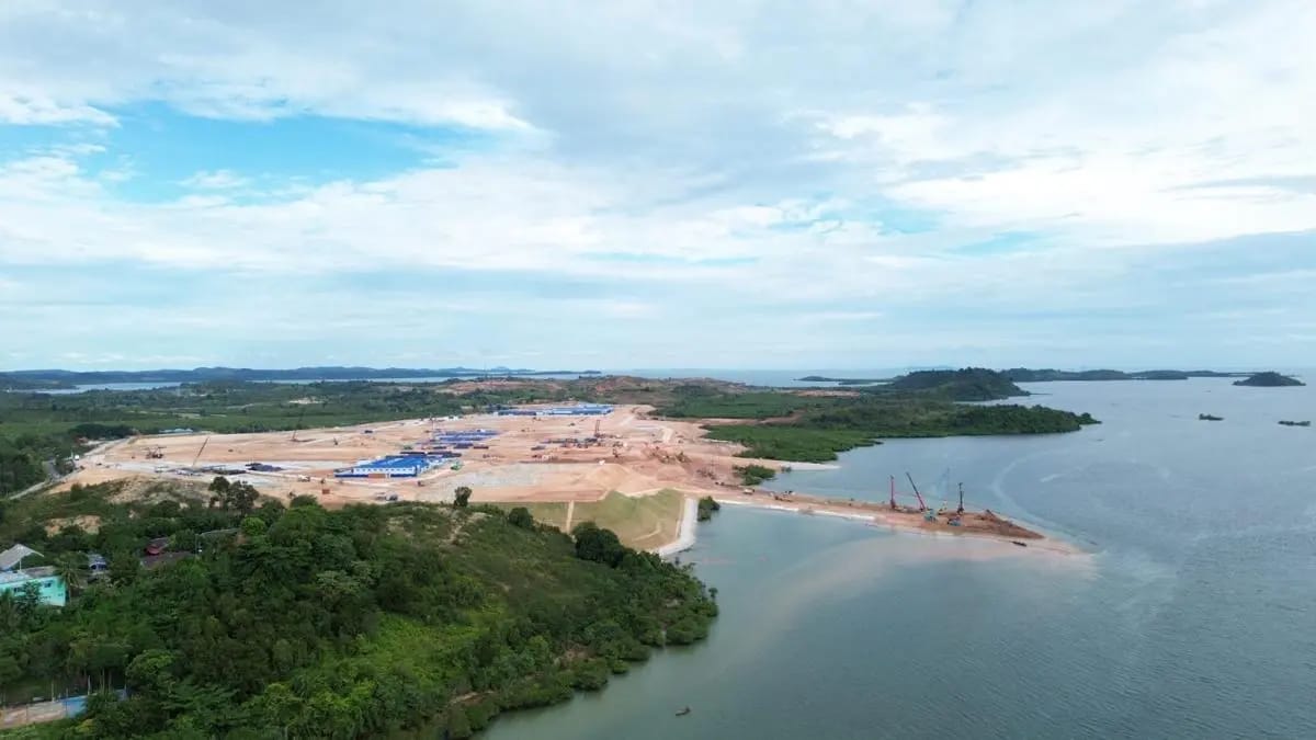 Foto/istimewa, kondisi reklamasi di Pulau Setokok