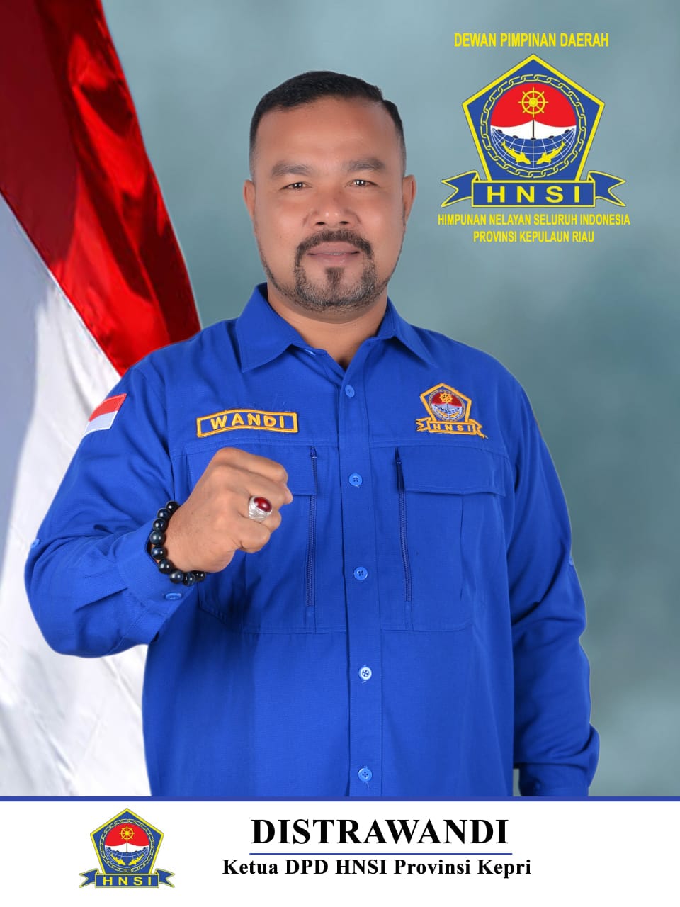 Ketua Himpunan Nelayan Seluruh Indonesia (HNSI) Provinsi Kepulauan Riau, Distrawandi