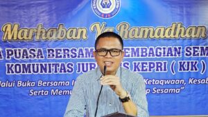 Ketua Umum Komunitas Jurnalis Kepri (KJK), Ady Indra Pawennari