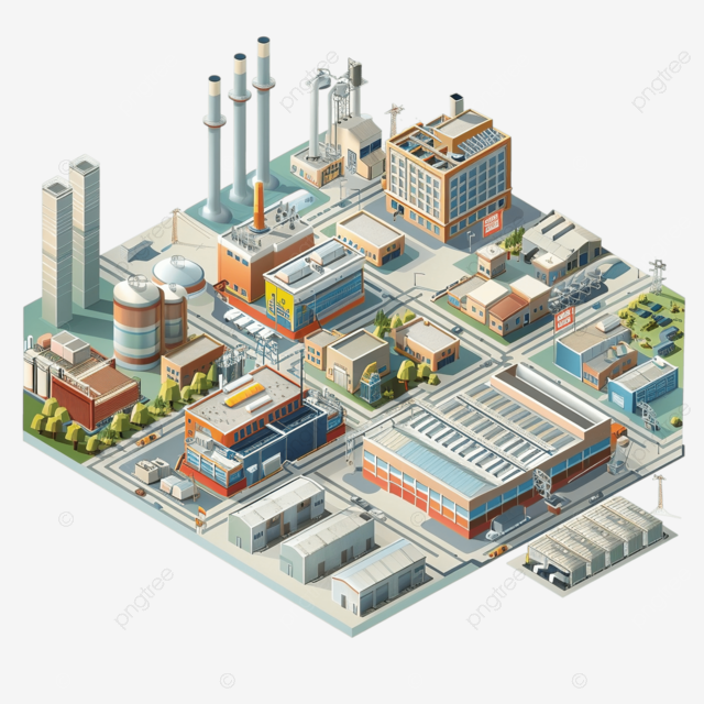 Ilustrasi Kawasan Industri Ilustrasi Kawasan Industri