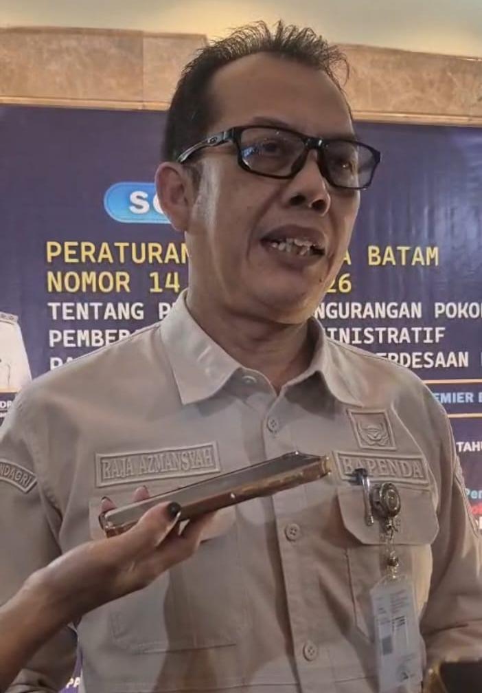 Kepala Bapenda Batam, Raja Azmansyah,