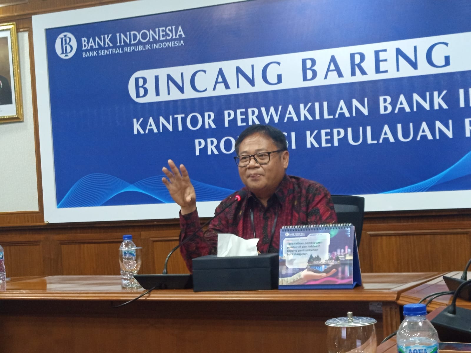 Kepala Perwakilan Bank Indonesia Provinsi Kepulauan Riau, Rony Widijarto Purubaskoro,